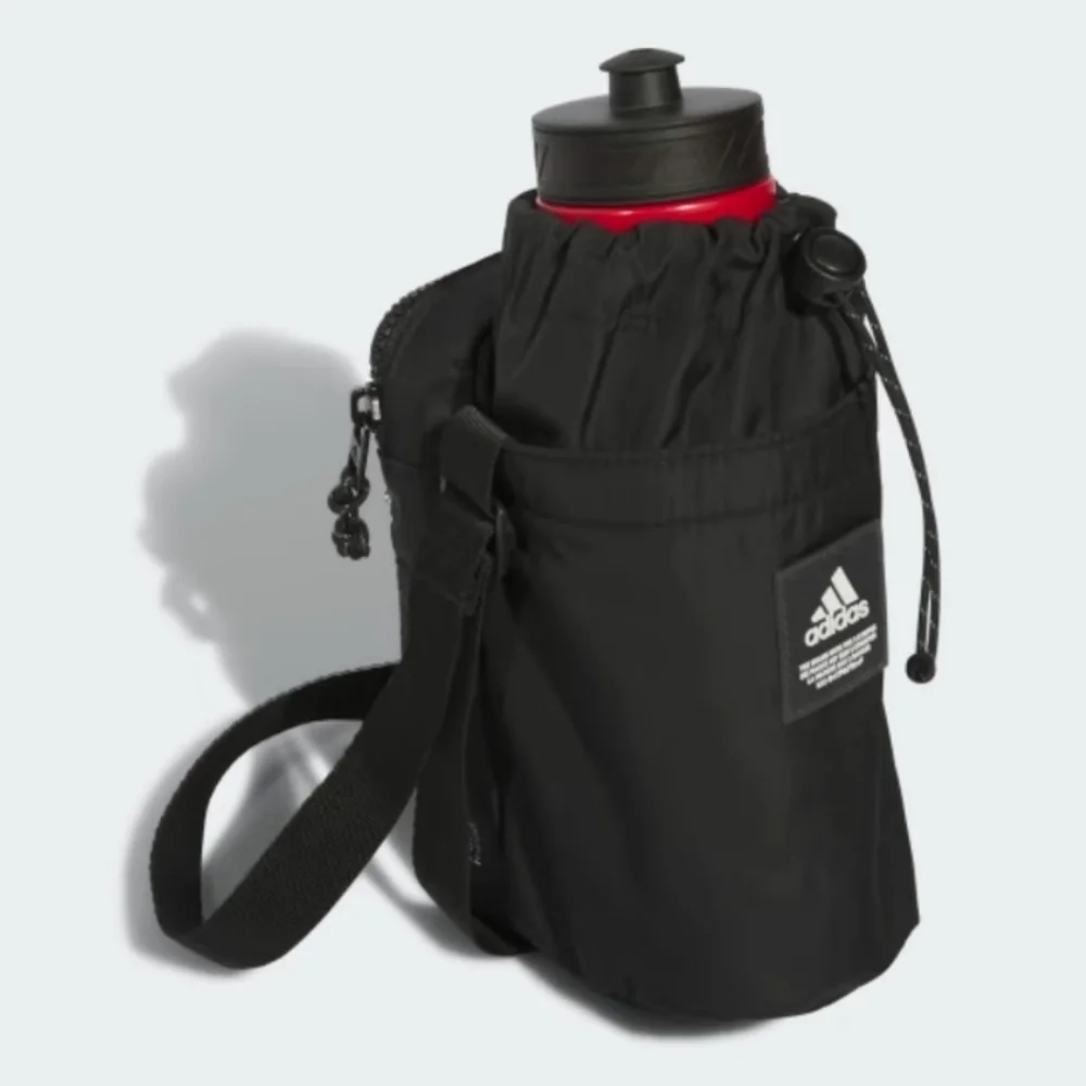 Adidas Crossbody Water Bottle Carrier Hydration 2 Black $30 NWT